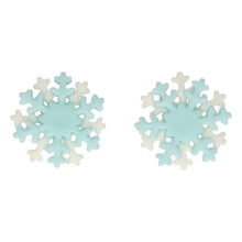 Load image into Gallery viewer, FunCakes Sugarpaste Decorations Snowflakes Blue Set/6
