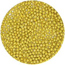 Load image into Gallery viewer, FunCakes Sugar Pearls -Metallic Gold- 80g
