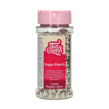 Load image into Gallery viewer, FunCakes Sugar Beads 8mm -Metallic Silver- 80g
