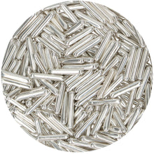 Charger l&#39;image dans la galerie, FunCakes Bâtons de Sucre Métalliques XL - Argent - 70g
