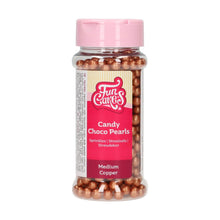 Load image into Gallery viewer, FunCakes Choco Pearls Medium - Copper - 80 g
