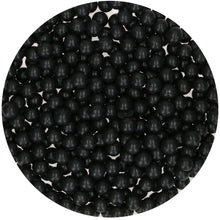 Load image into Gallery viewer, FunCakes Perles en Sucre Large - Noir Brillant - 80g
