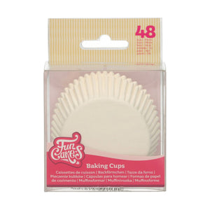 FunCakes Cupcake Cases -White- pcs/48 