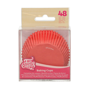 FunCakes Cupcake Cases -Red- pcs/48 