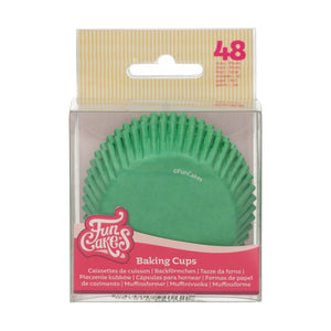 FunCakes Cupcake Cases -Grass Green- pk/48 