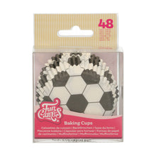 Load image into Gallery viewer, FunCakes Cupcake Cases -Football- pcs/48 
