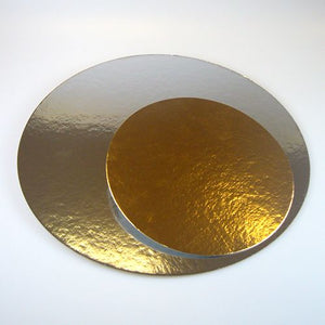 FunCakes Cake Trays - Silver/Gold - Round - 26cm pk/3