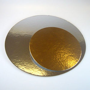 FunCakes Cake Trays - Silver/Gold - Round - 35cm pk/3