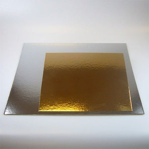 FunCakes Cake Trays - Silver/Gold - Square - 35cm pk/3