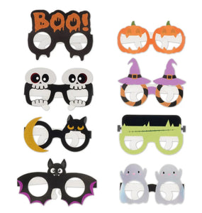 Set de 8 paires de lunettes en papier - Halloween ( LEGAMI )