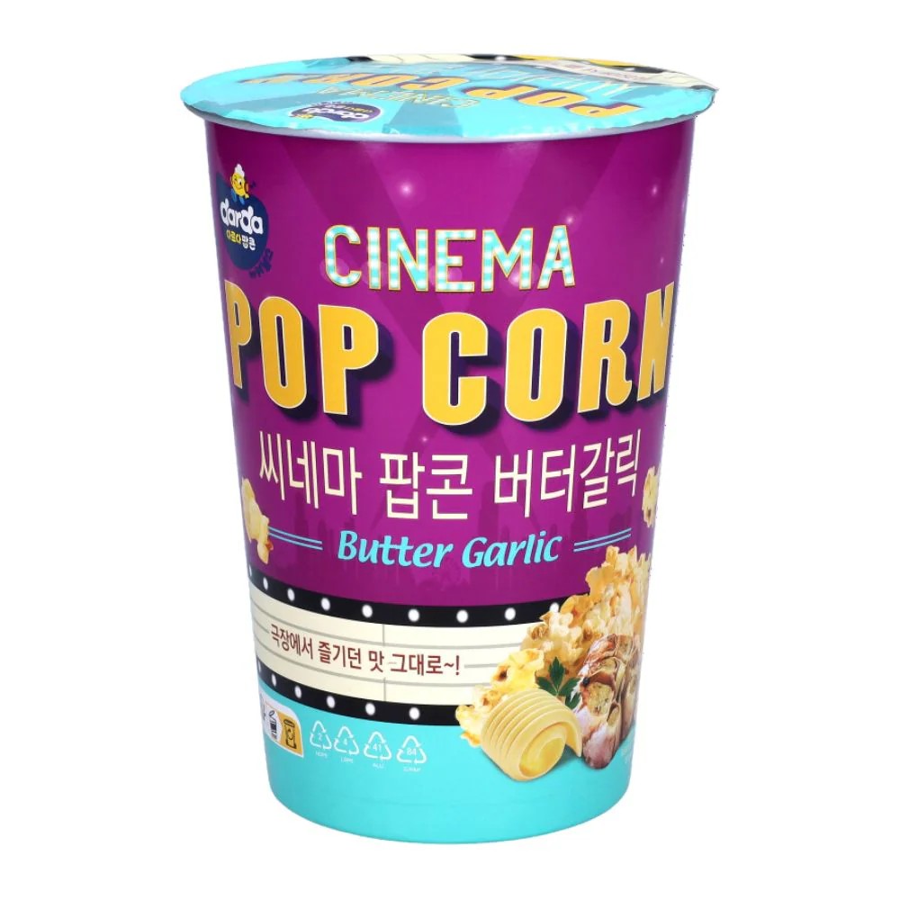 Popcorn coréen format cinéma butter garlic - beurre ail 45g (DARDA)