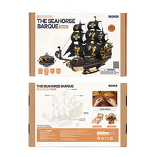 Load image into Gallery viewer, ROKR The Seahorse Barque - Détail des sculptures et dorures
