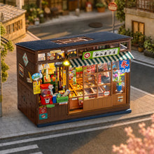 Load image into Gallery viewer, Rolife Nostalgic Corner Shop - Présentoirs de sucreries miniatures

