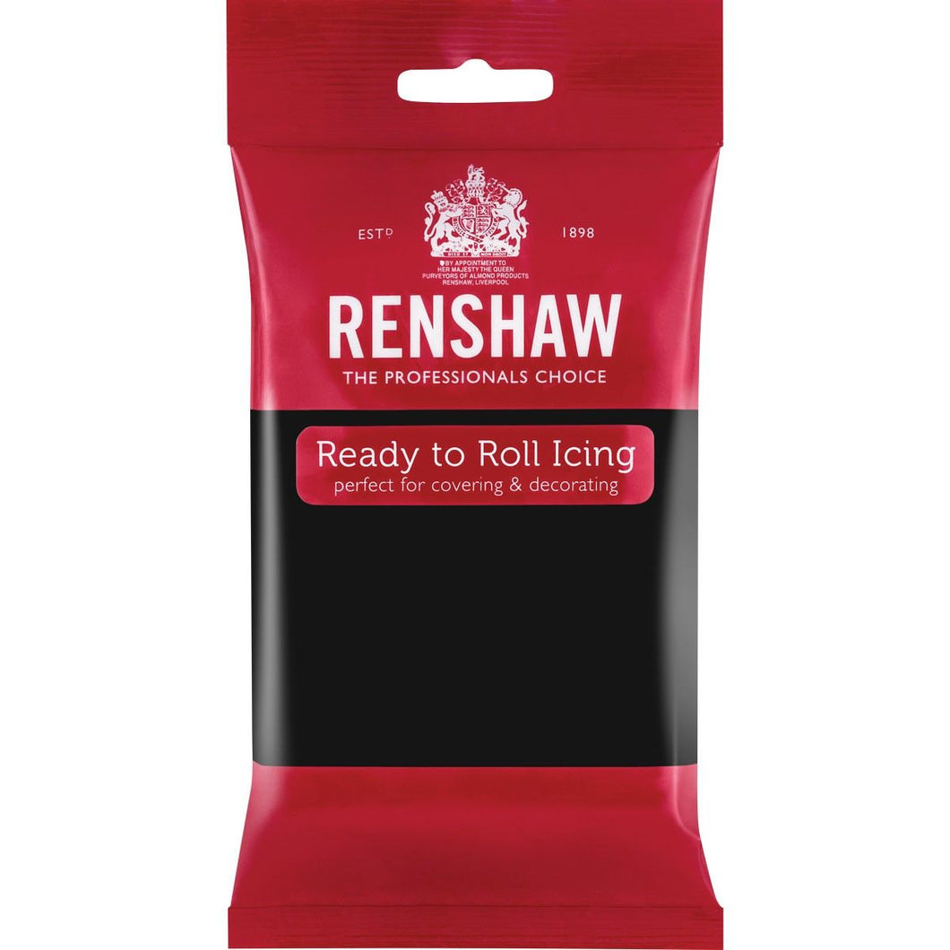 Renshaw Extra Sugar Paste 250g - Black -