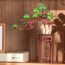 Load image into Gallery viewer, Rolife Evergreen Pine Bonsai - Mise en scène décorative
