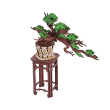 Load image into Gallery viewer, Rolife Evergreen Pine Bonsai - Bonsaï en bois monté, vue détourée

