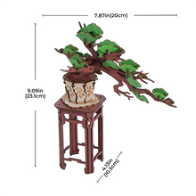 Load image into Gallery viewer, Rolife Evergreen Pine Bonsai - Schéma coté : 23,1 cm de haut
