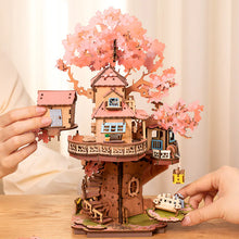 Load image into Gallery viewer, Rolife Sakura Tree House - Maquette en bois assemblée
