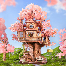 Load image into Gallery viewer, Rolife Sakura Tree House - Assemblage des pièces prédécoupées
