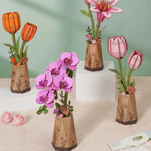 Load image into Gallery viewer, Rowood Purple Moth Orchid - Composition avec les autres fleurs de la gamme
