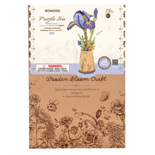 Load image into Gallery viewer, Rowood Purple Iris - Duo décoratif avec la Dahlia rose
