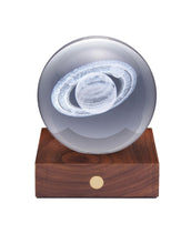 Load image into Gallery viewer, Globe lampe en cristal collection Espace - Saturne (GINGKO)

