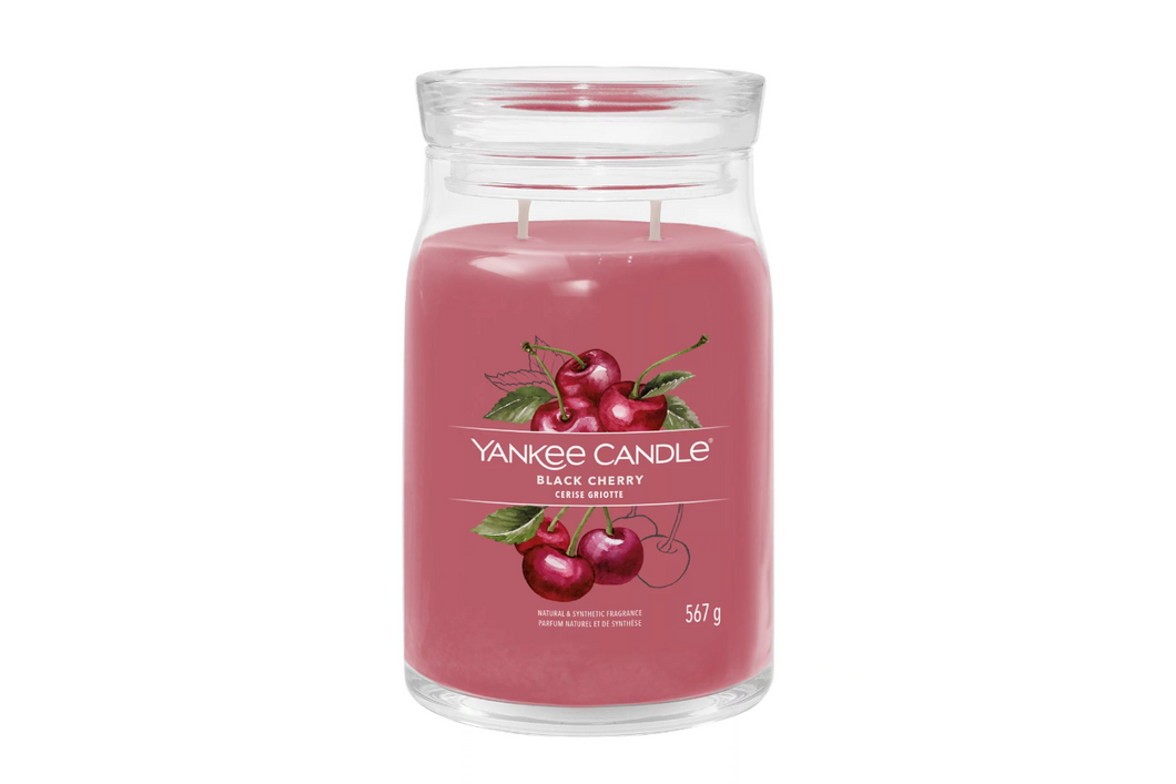 Bougie grande jarre Black Cherry - Cerise Griotte (YANKEE CANDLE) 567G
