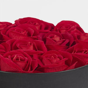 Boîte De 12 Roses Rouges Artificielles