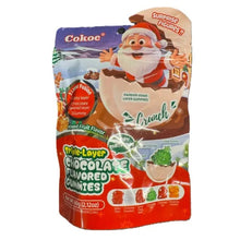 Load image into Gallery viewer, Sachet de bonbons de Noël Cokoc Triple Layer Crunch 60g avec illustration du Père Noël
