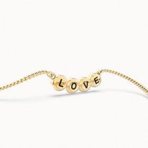 Collier plaqué or 18 carats CHOCLI "love letters" - love