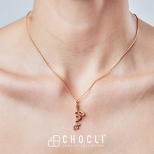 Load image into Gallery viewer, Collier plaqué or 18 carats CHOCLI &quot;love snake&quot; - serpent d&#39;amour
