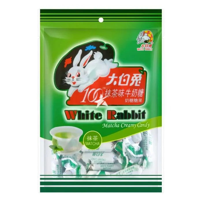 Bonbons crémeux White Rabbit - lait au matcha, 150G