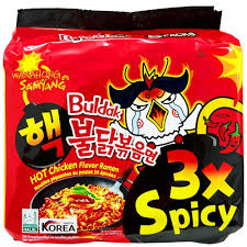 Hot chicken -  BULDAK - 3X SPICY Pack de 5 (SAMYANG)