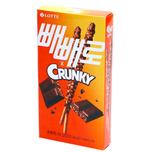 Load image into Gallery viewer, Pepero x Crunchy - crunchy chocolate cookie stick 39G (LOTTE)
