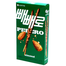 Load image into Gallery viewer, Pepero almond - cookie stick and chocolate with almonds 37G (LOTTE)
