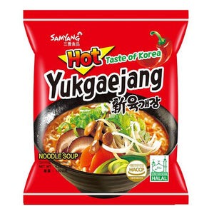 Yukgaejang Noodles - Spicy &amp; Mushroom 120G (SAMYANG)