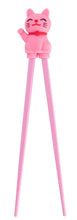 Load image into Gallery viewer, Pair of learning chopsticks for children - Lucky cat (several colors)

