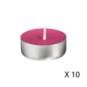 Set of 30 scented tealight candles - raspberry