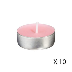 Set of 30 scented tealight candles - raspberry