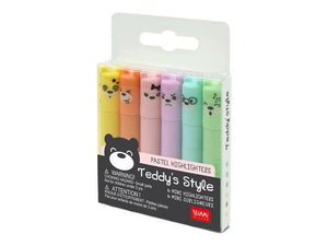 Pastel highlighters - Teddy's Style x6 minis