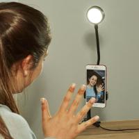 Load image into Gallery viewer, Live Streaming Kit (Clip-on Phone Holder + LED Light)
