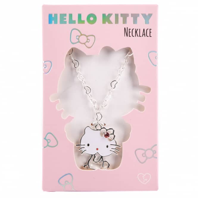 Hello Kitty pink rhinestone necklace