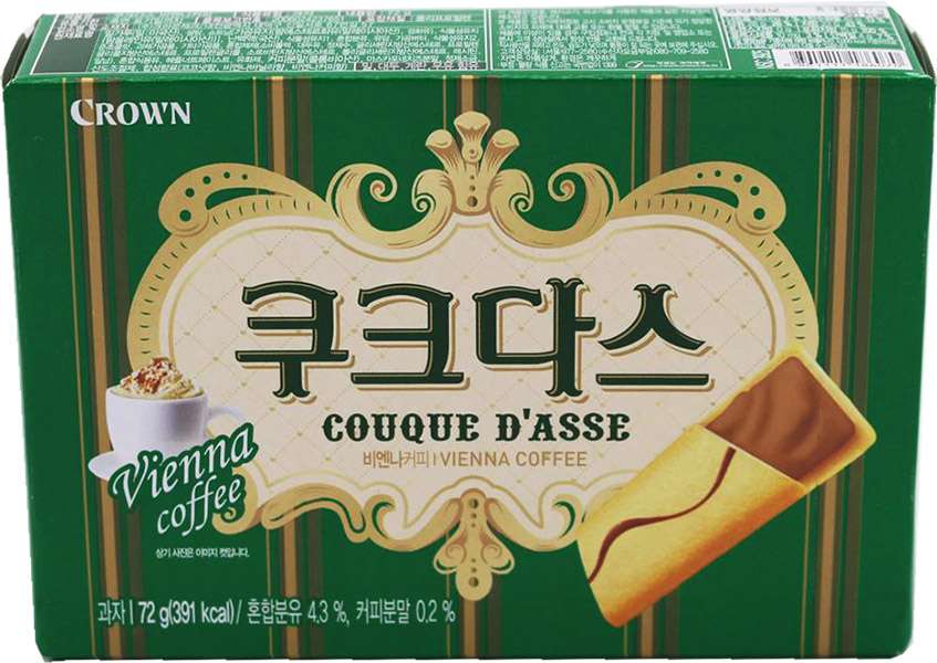 Biscuits Couque Dasse - White 72G (CROWN)