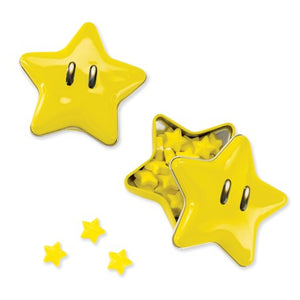Strawberry candy with metal box "super mario star" 