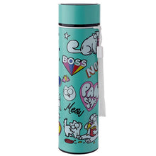 Load image into Gallery viewer, Thermo bottle with digital thermometer - Simon&#39;s Cat 450ML
