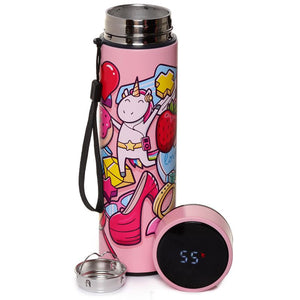 Thermo bottle with digital thermometer - Unicorn Sweet Teen 450ML