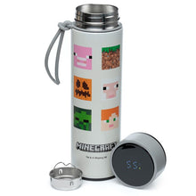 Load image into Gallery viewer, Thermo bottle with digital thermometer - Minecraft characters 450ML
