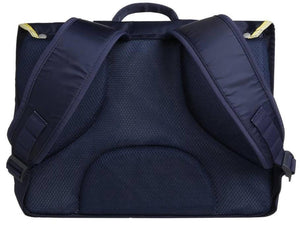 Boy's "Young first" navy blue satchel