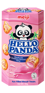 Biscuits Hello Panda - fraise 50G (MEIJI)