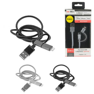 Charger and synchronization cable - IPhone and Android - 2 in 1